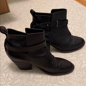Tag and Bone Black Ankle Boots
